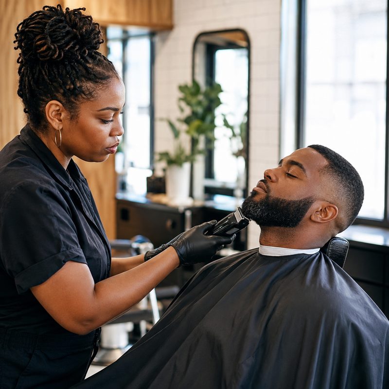 Fades, line-ups, and beard work