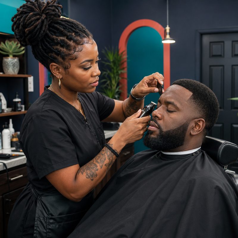Hot towel shave